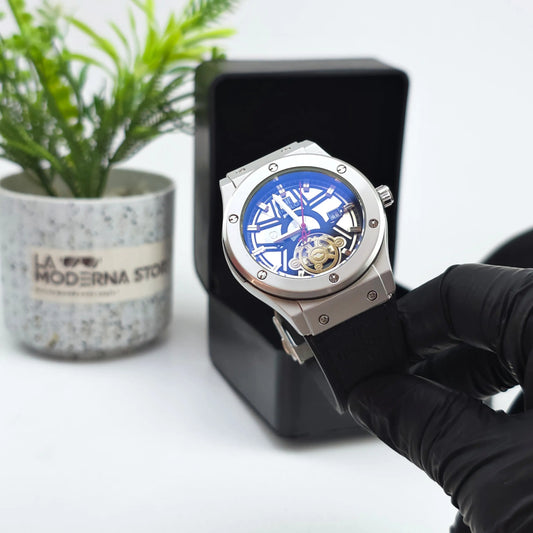 HUBLOT SILVER BLACK BELT