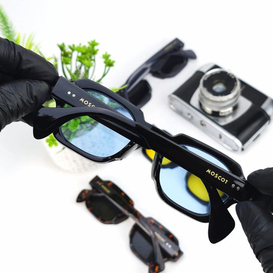 MOSCOT IRISS BLUE LENSES