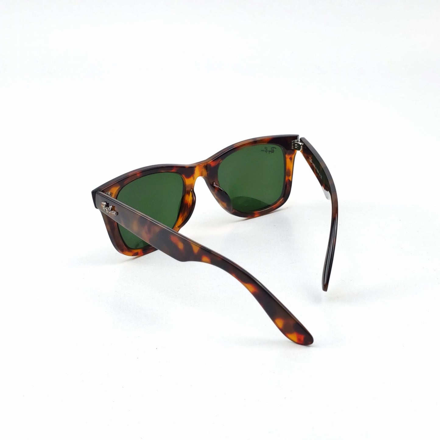 RAYBAN WAYFARER TIGRED GREEN LENSES