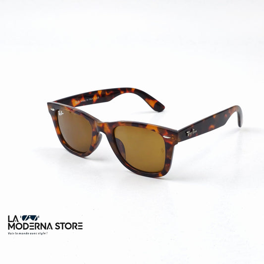 RAYBAN WAYFARER TIGRED  BROWN LENSES