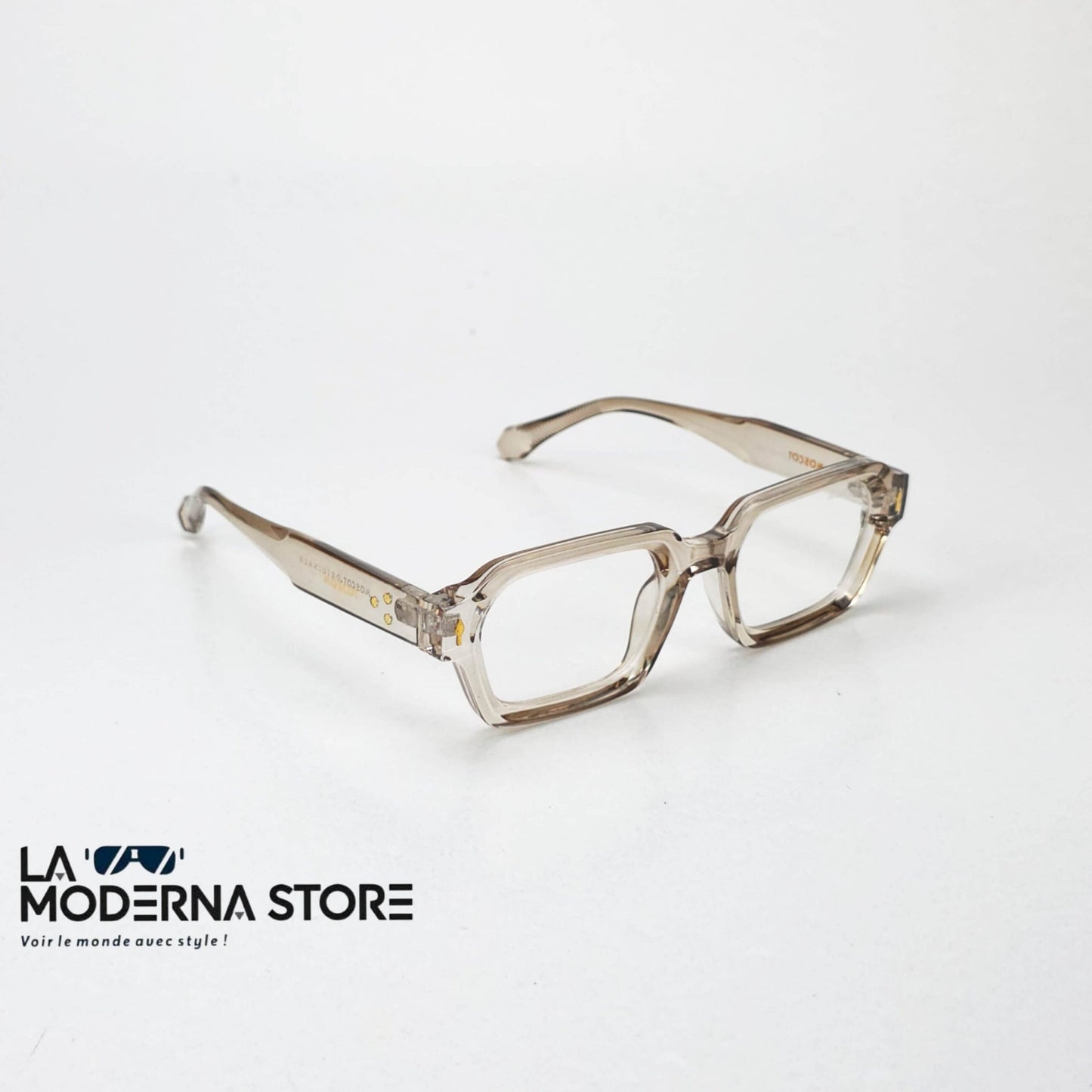 MOSCOT VETRA TRANS BROWN