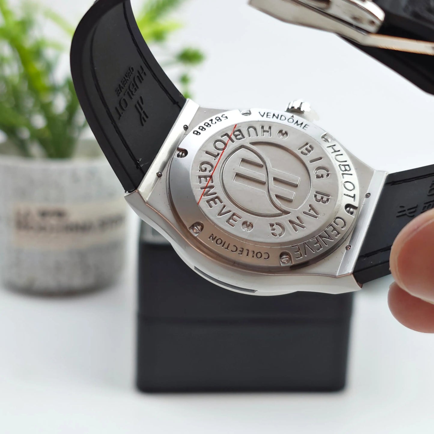 HUBLOT SILVER BLACK BELT